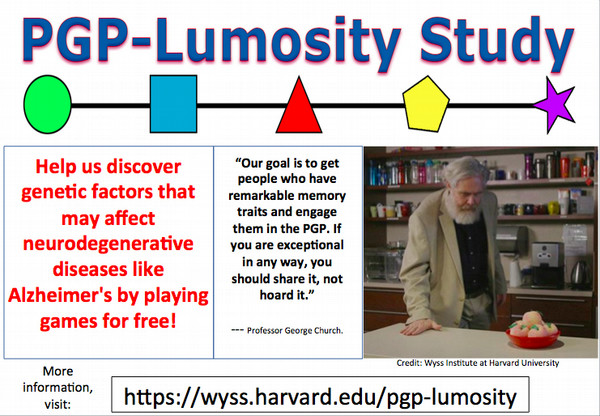 Logo of Harvard PGP-Lumosity Memory Challenge